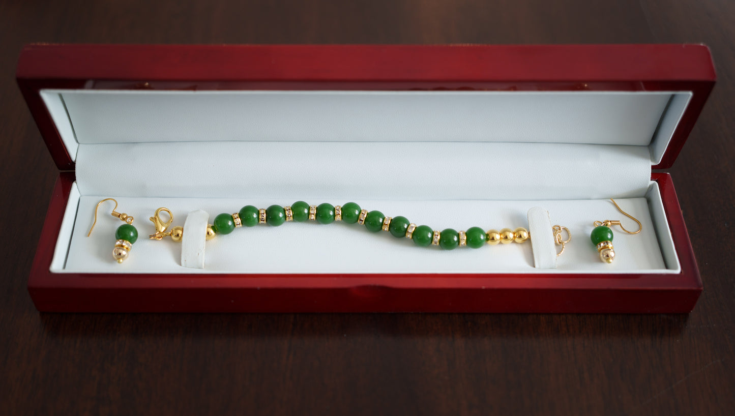 Jade Handmade Bracelet - Made by Winn Sanderson (Brandon's Dad)