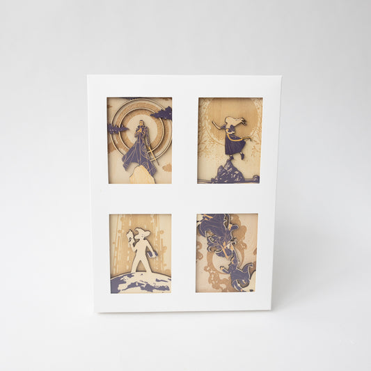 Secret Project 4 Pack Ornament Set