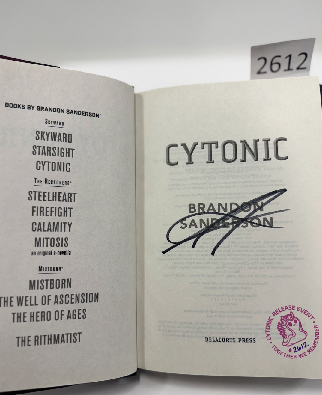 Cytonic - Original Release Event Signed and Numbered Edition